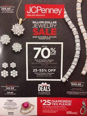 JCPenney Billion Dollar Jewelry Sale - Galleria at Crystal Run