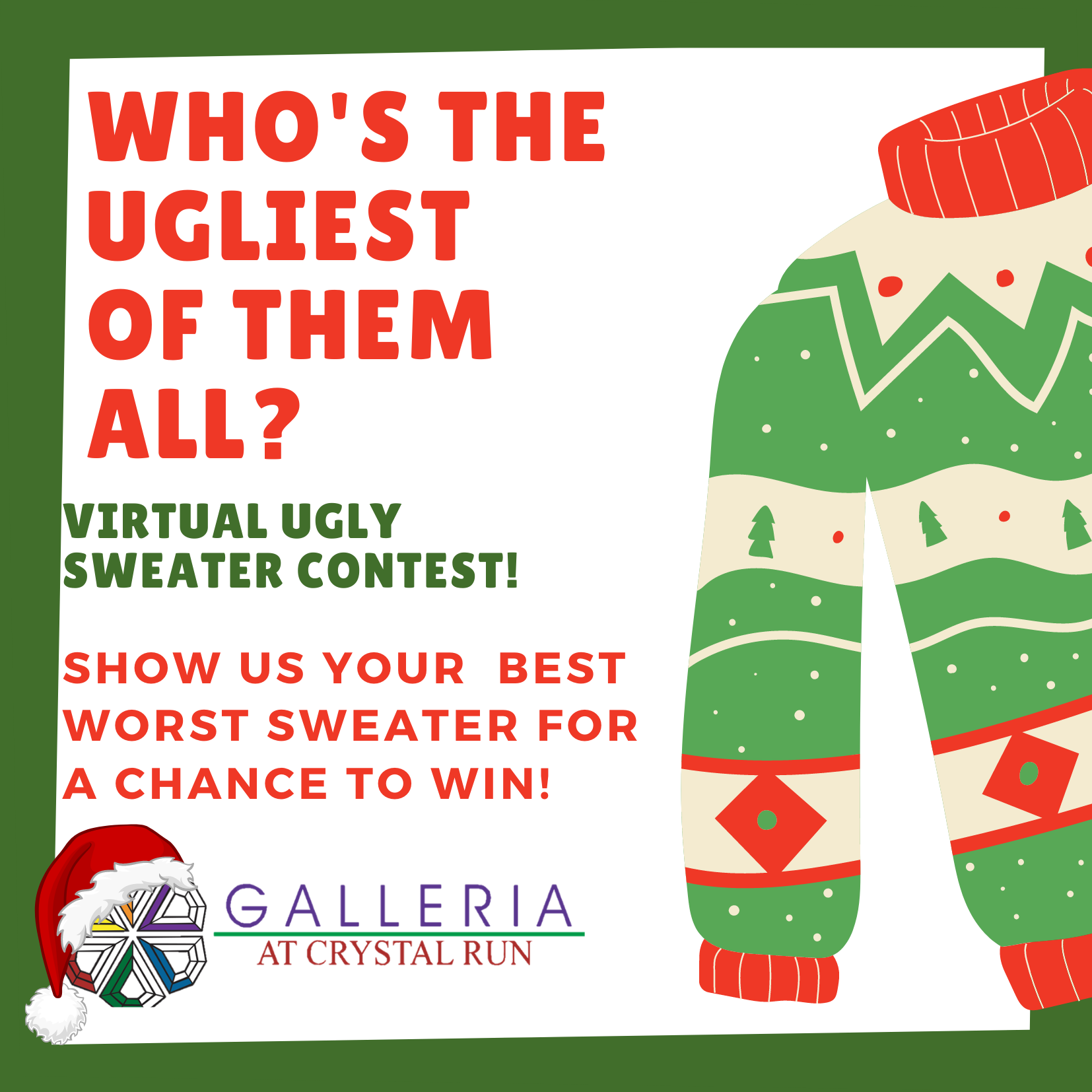 Ugly Christmas Swearter contest 2020