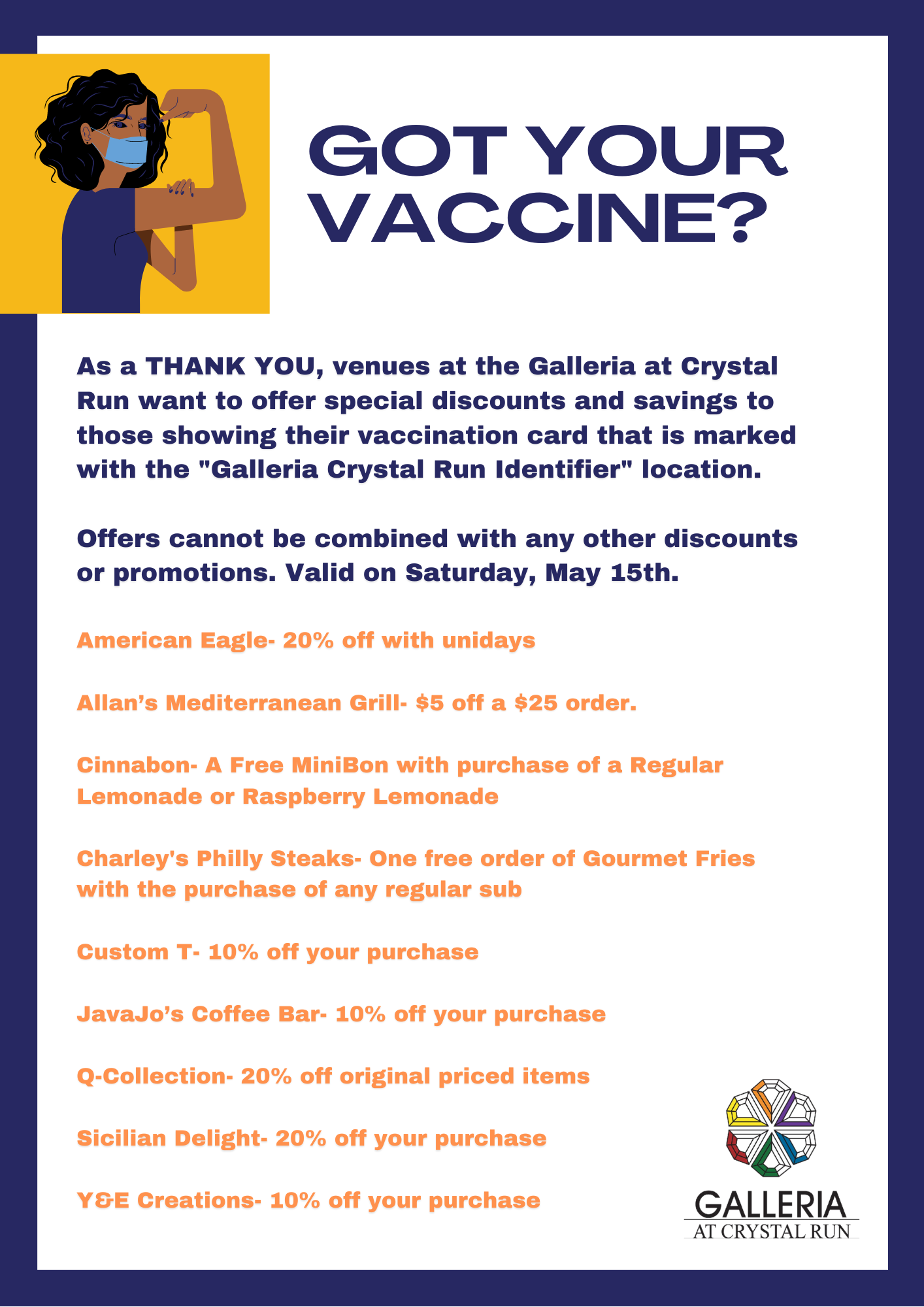 Vaccine Deals for Saturday 1