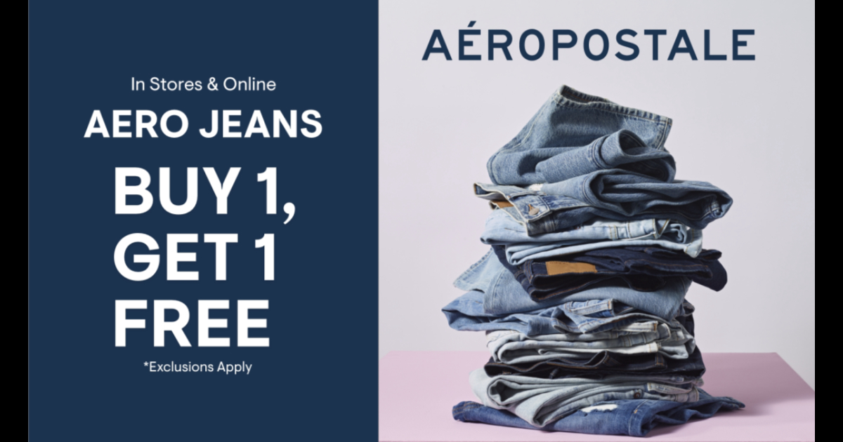 Aeropostale Campaign 39 Aero Jeans Buy 1 Get 1 Free EN 1200x630 1
