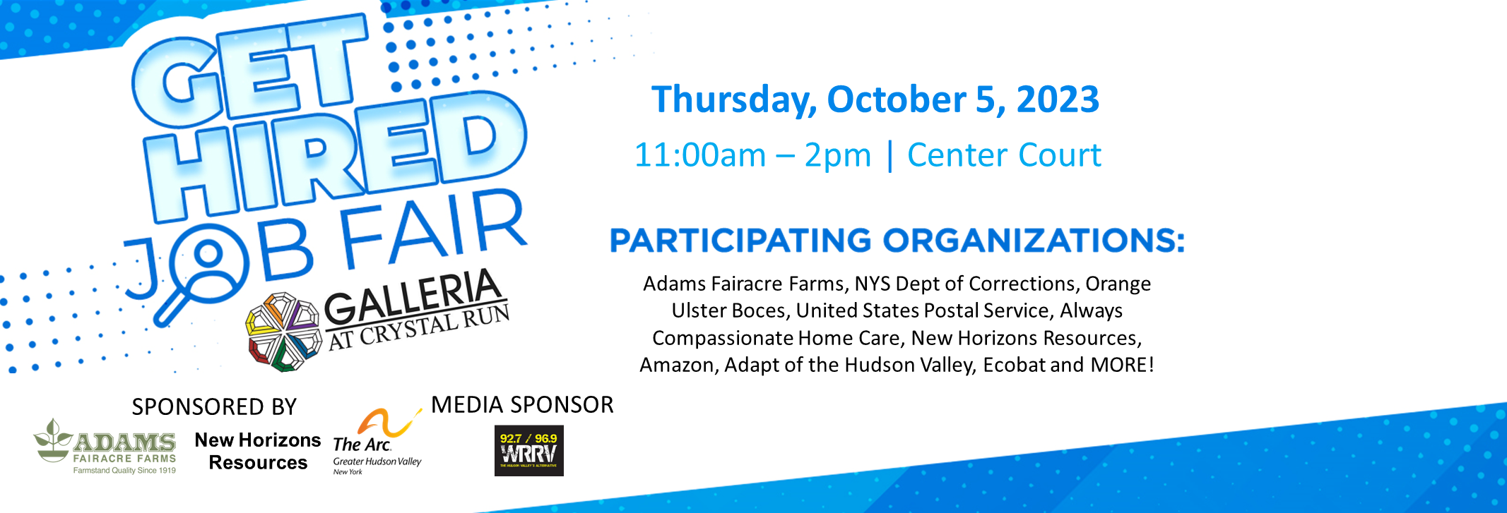 Get Hired Job Fair New Galleria at Crystal Run