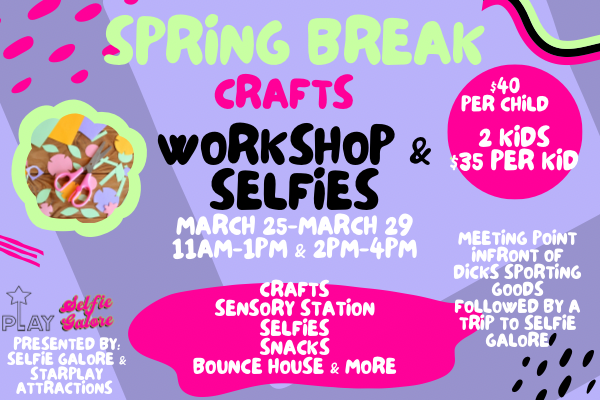 Selfie Galore Spring Break Email Banner