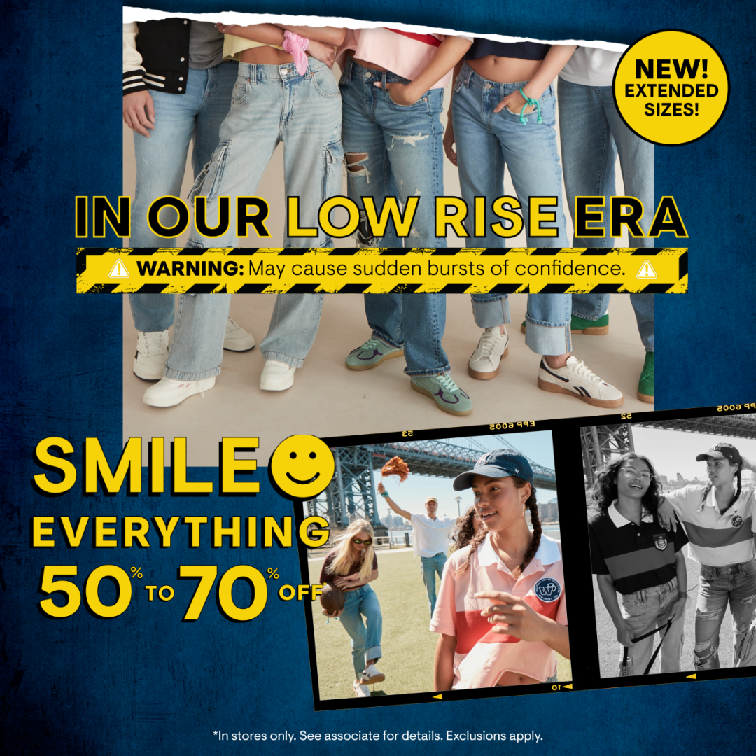 Aeropostale Campaign 234 In our Low Rise Era EN 1080x1080 1