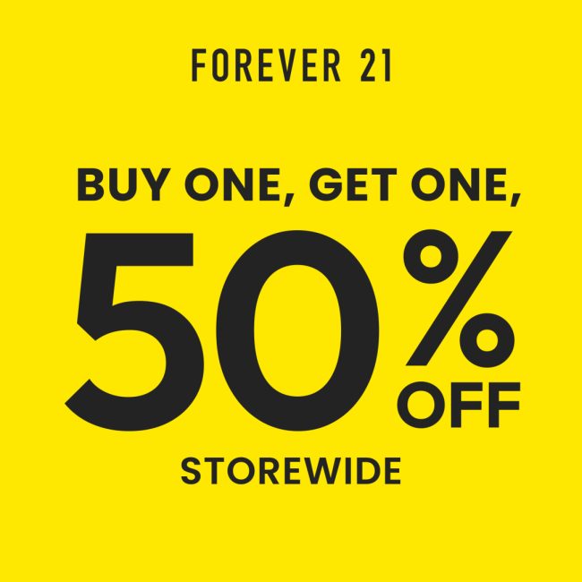 Forever 21 Campaign 296 Flash Sale BOGO 50 off Storewide EN 1080x1080 1