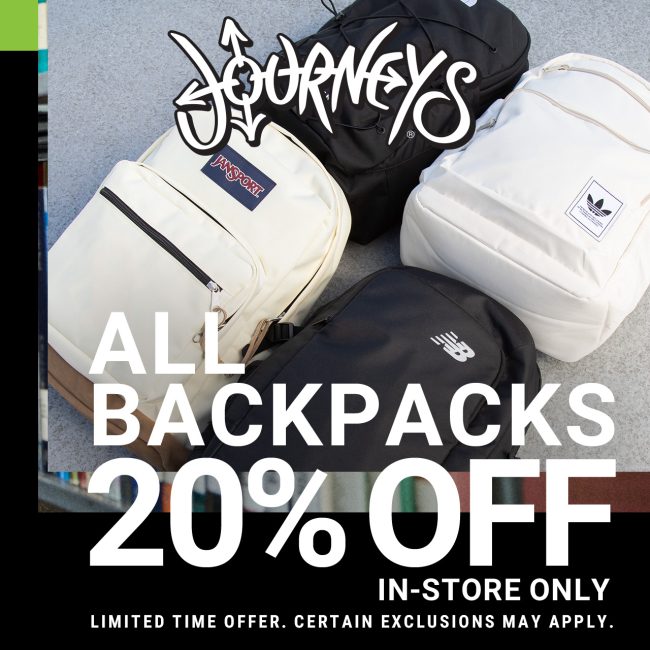 Journeys Campaign 6 Backpack Sale at Journeys EN 1280x1280