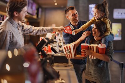 Family at Movie Theater