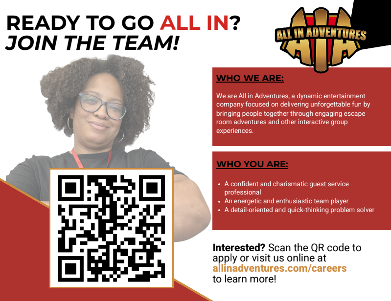 all in advanture now hiring